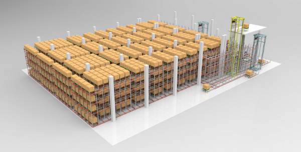 四向車自動(dòng)化貨架
